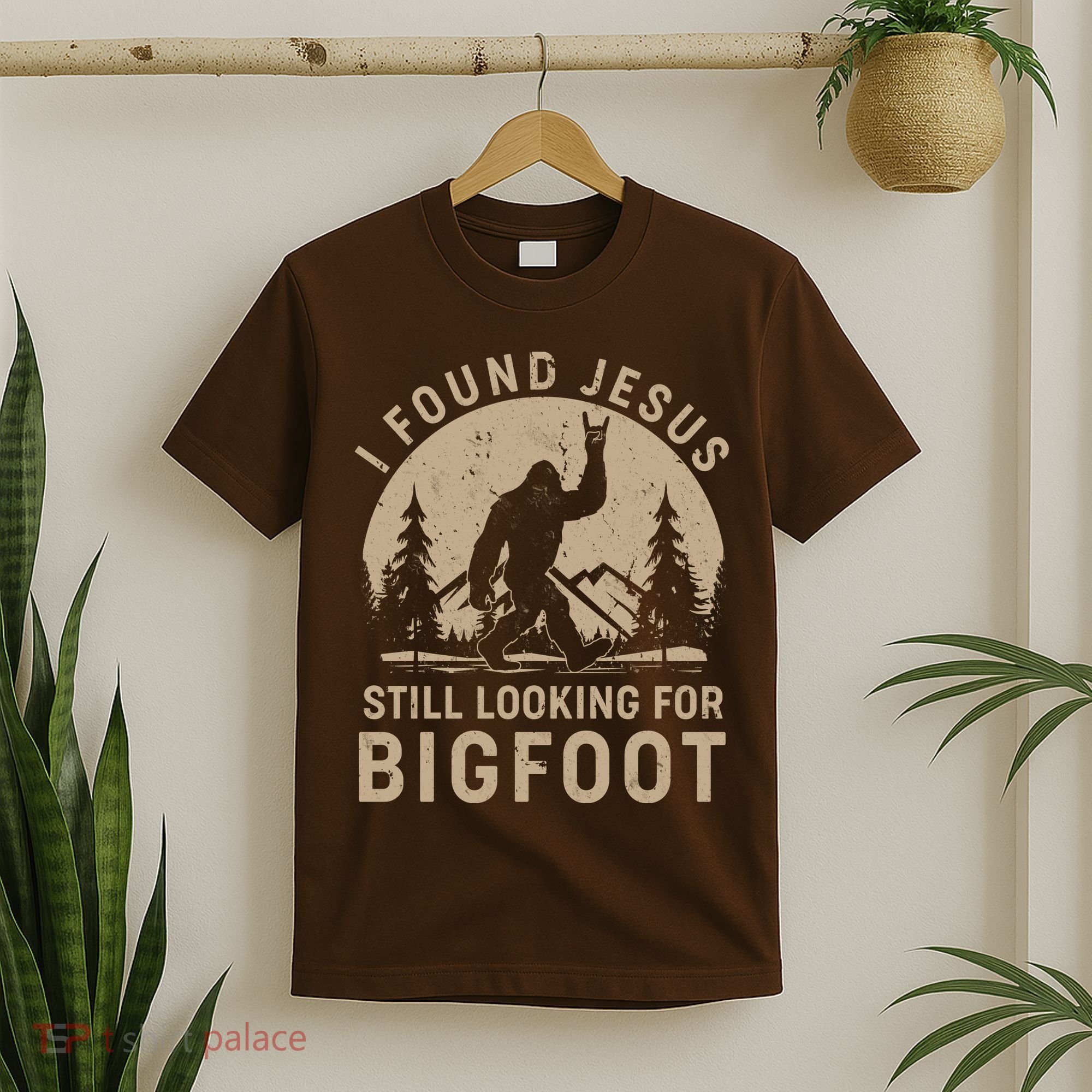 Vintage I Found Jesus Still Looking For Bigfoot T-Shirt
