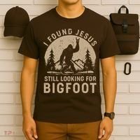 Vintage I Found Jesus Still Looking For Bigfoot T-Shirt thumb 6