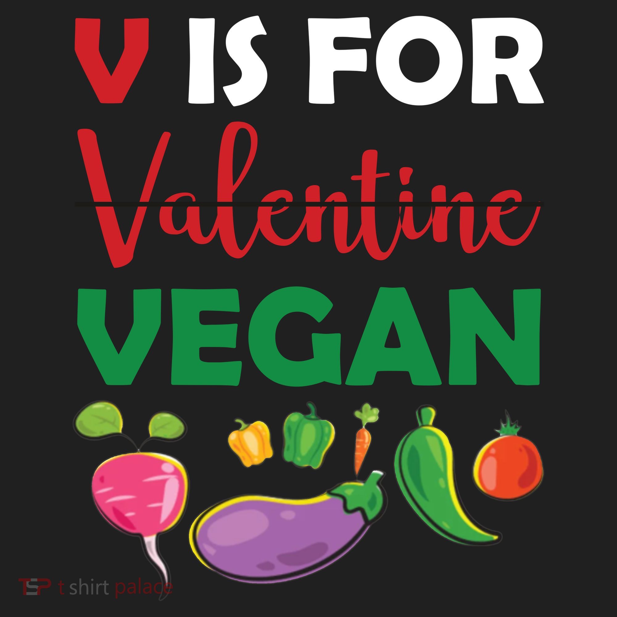 V Is For Vegan Funny Valentines Day Hat