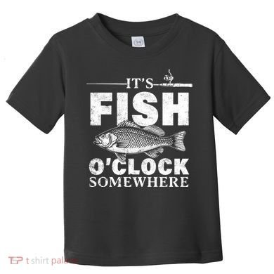 Vintage It's Fish O'Clock Somewhere Toddler T-Shirt