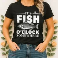 Vintage It's Fish O'Clock Somewhere Women's T-Shirt thumb 2