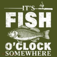 Vintage It's Fish O'Clock Somewhere T-Shirt thumb 7