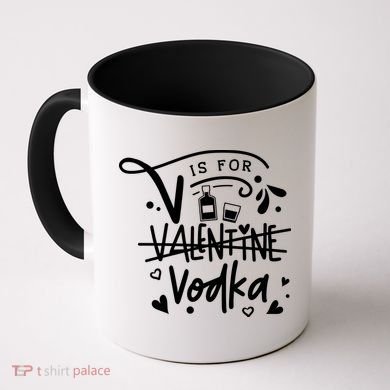 V Is For Valentine Vodka Gift Coffee Mug