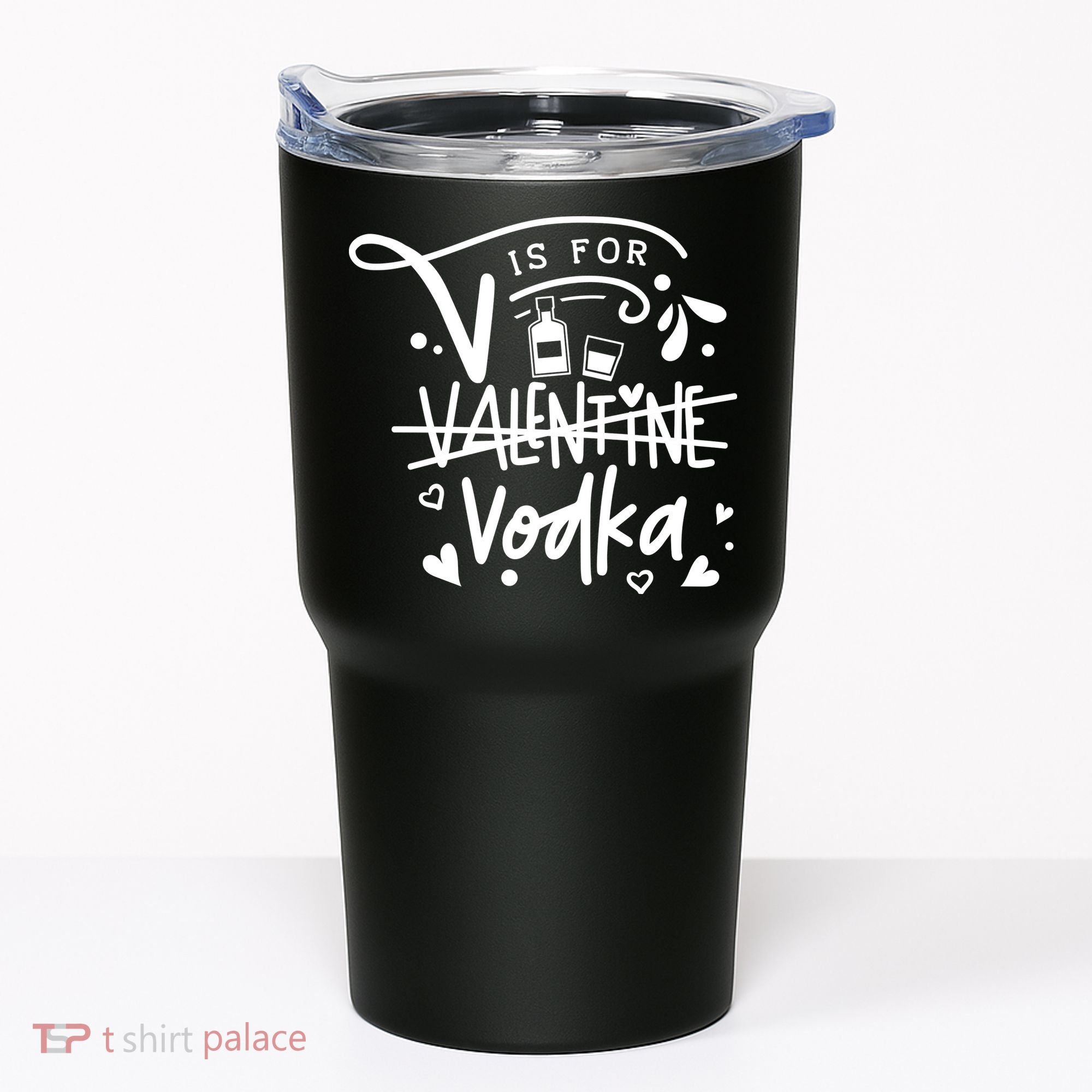V Is For Valentine Vodka Gift Tumbler