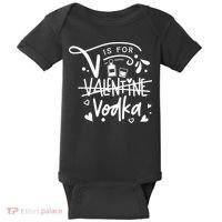 V Is For Valentine Vodka Gift Baby Bodysuit thumb 0