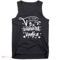 V Is For Valentine Vodka Gift Tank Top thumb 0