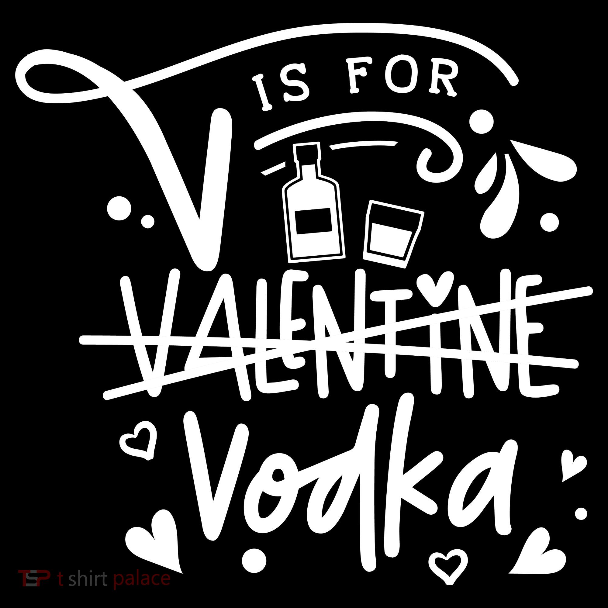 V Is For Valentine Vodka Gift Kids Sweatshirt