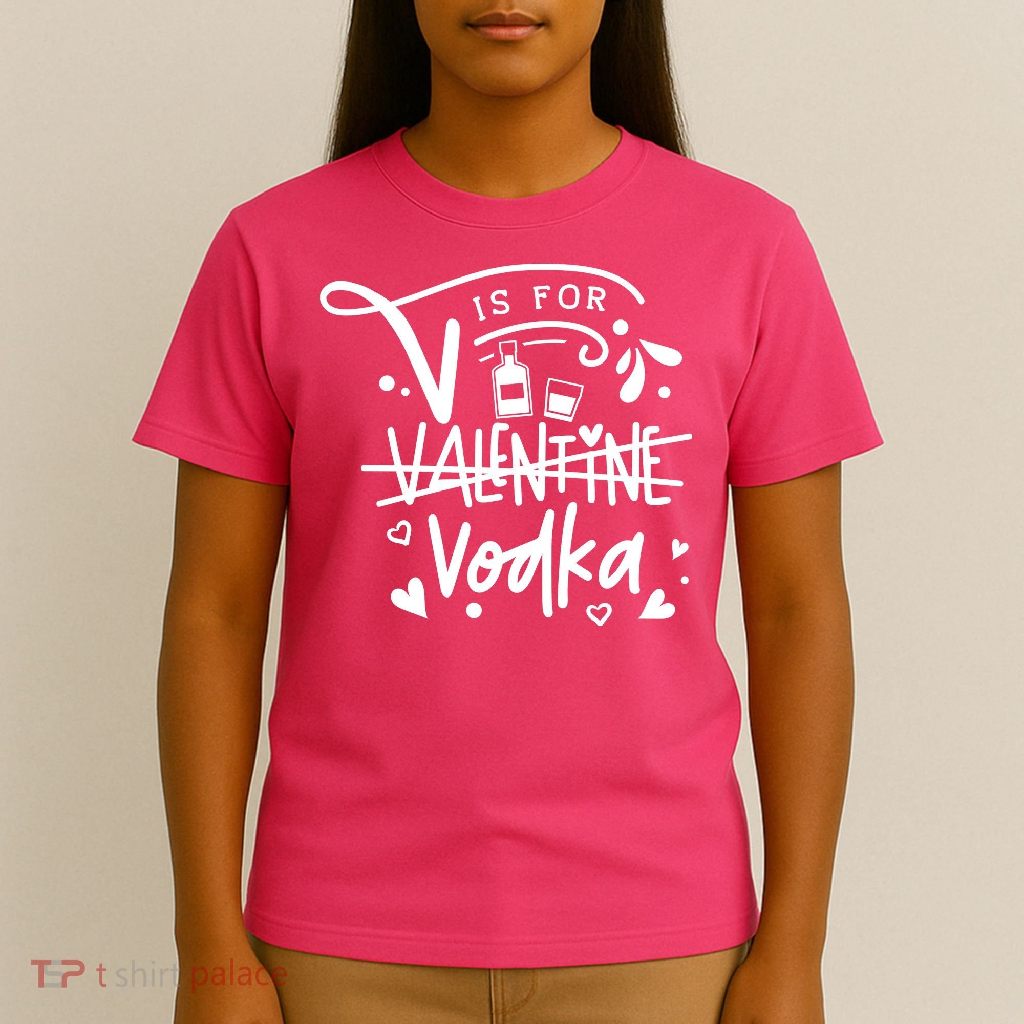 V Is For Valentine Vodka Gift T-Shirt