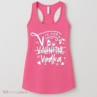 V Is For Valentine Vodka Gift Women's Tank Top thumb 0