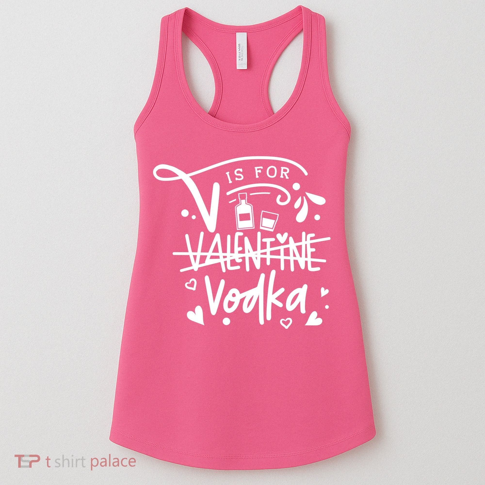 V Is For Valentine Vodka Gift Women's Tank Top