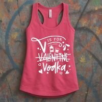 V Is For Valentine Vodka Gift Women's Tank Top thumb 3