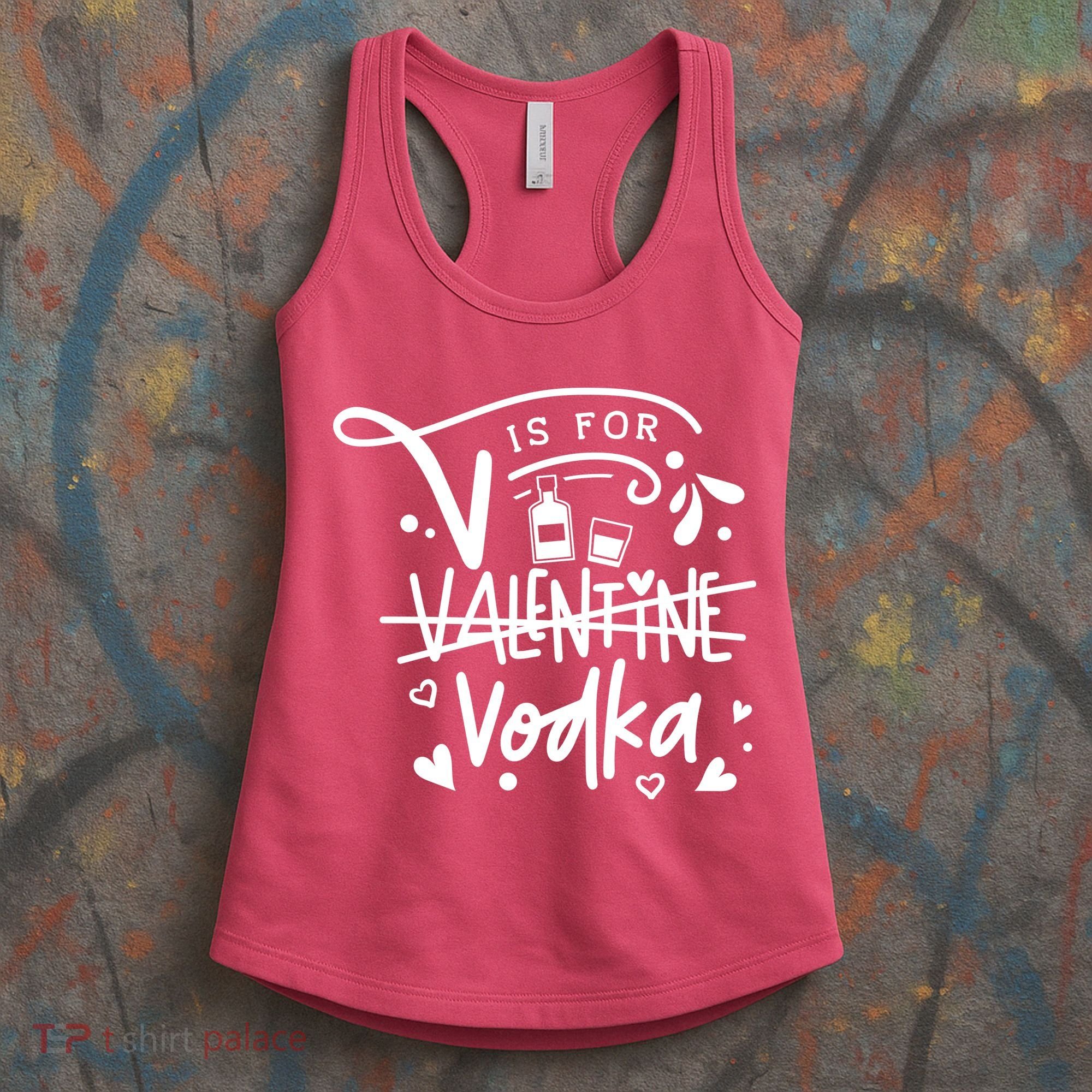 V Is For Valentine Vodka Gift Women's Tank Top