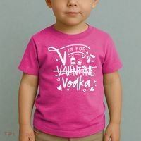 V Is For Valentine Vodka Gift Toddler T-Shirt thumb 2