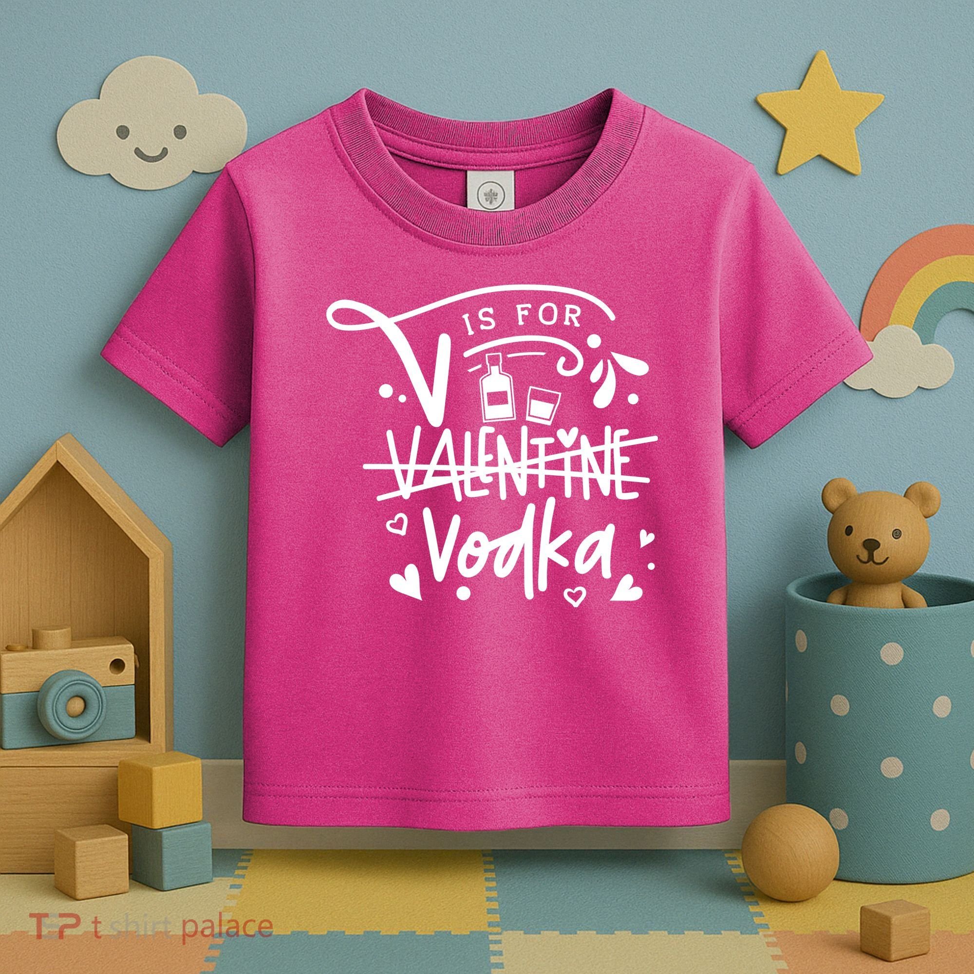 V Is For Valentine Vodka Gift Toddler T-Shirt