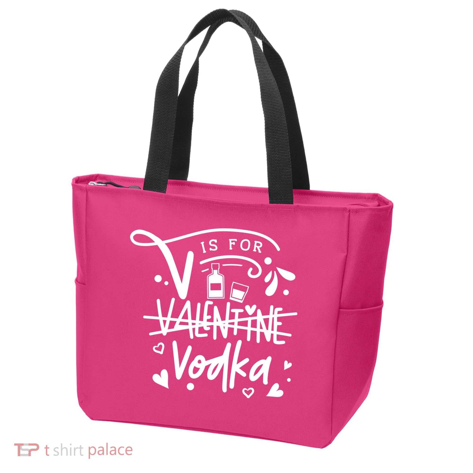 V Is For Valentine Vodka Gift Tote Bag