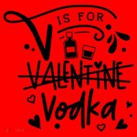 V Is For Valentine Vodka Gift Santa Hat thumb 1