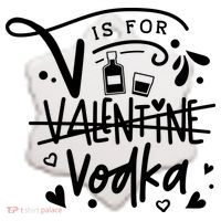 V Is For Valentine Vodka Gift Ceramic Ornament thumb 2