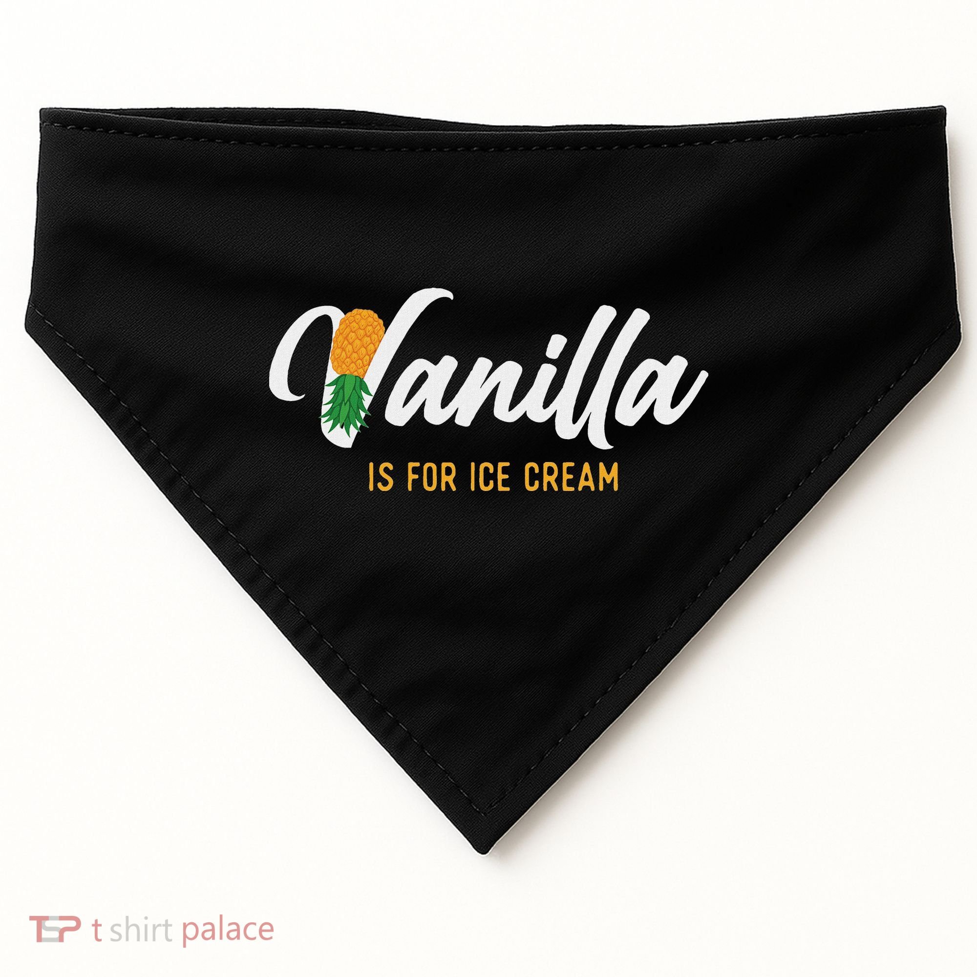 Vanilla Is For Ice Cream Upside Down Pineapple Swinger USA-Made Doggie Bandana