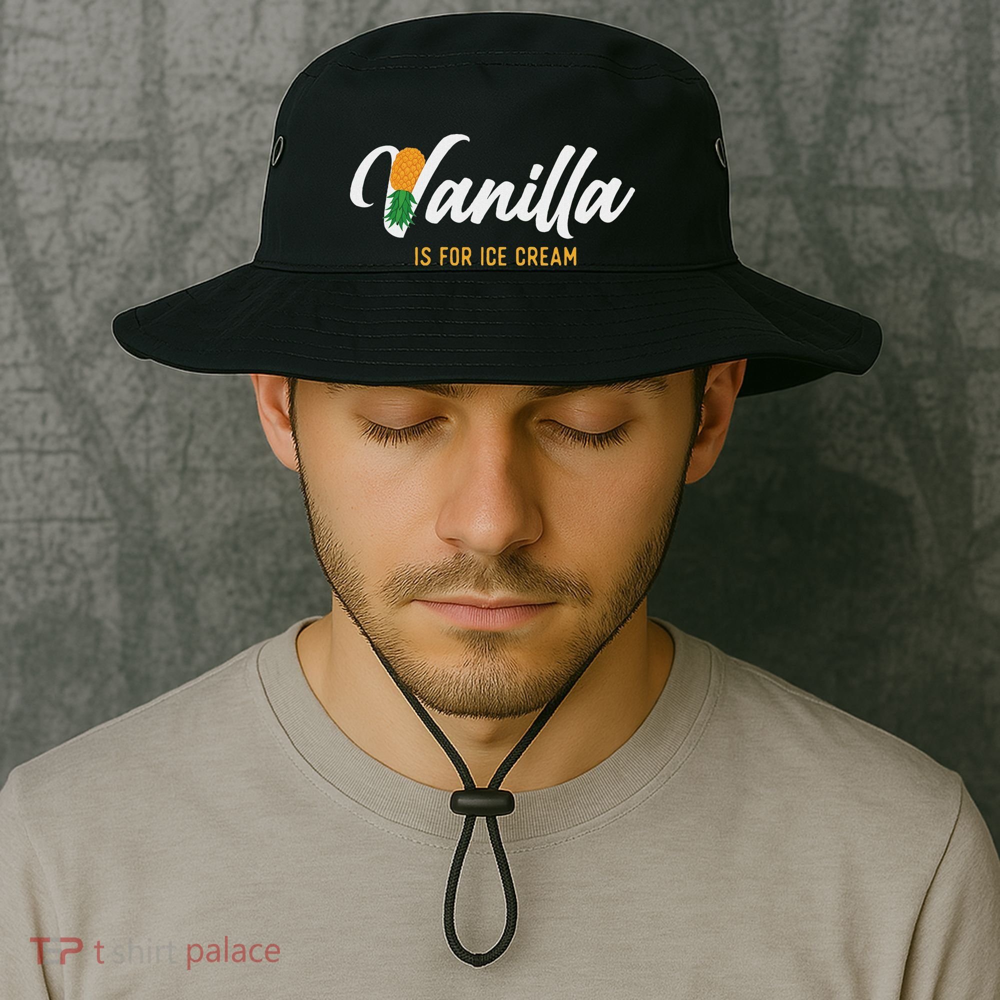 Vanilla Is For Ice Cream Upside Down Pineapple Swinger Bucket Hat
