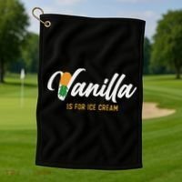 Vanilla Is For Ice Cream Upside Down Pineapple Swinger Golf Towel thumb 1