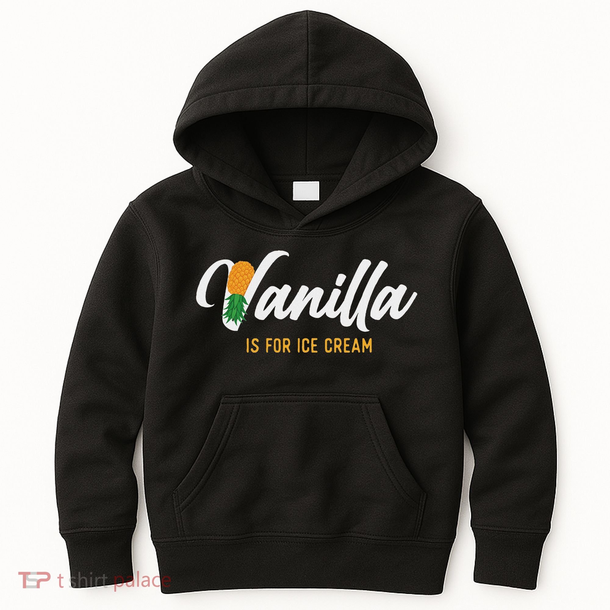 Vanilla Is For Ice Cream Upside Down Pineapple Swinger Kids Hoodie