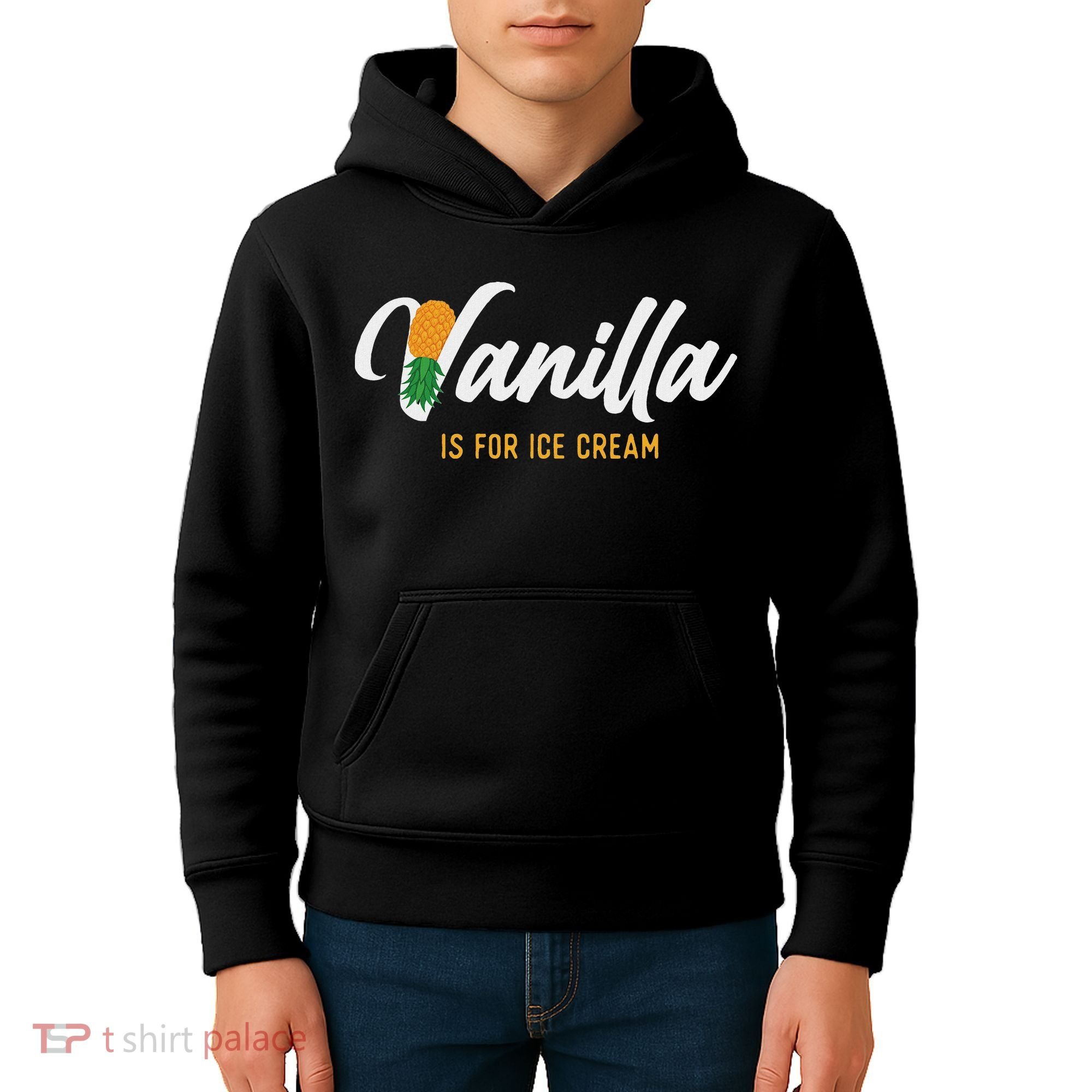 Vanilla Is For Ice Cream Upside Down Pineapple Swinger Kids Hoodie