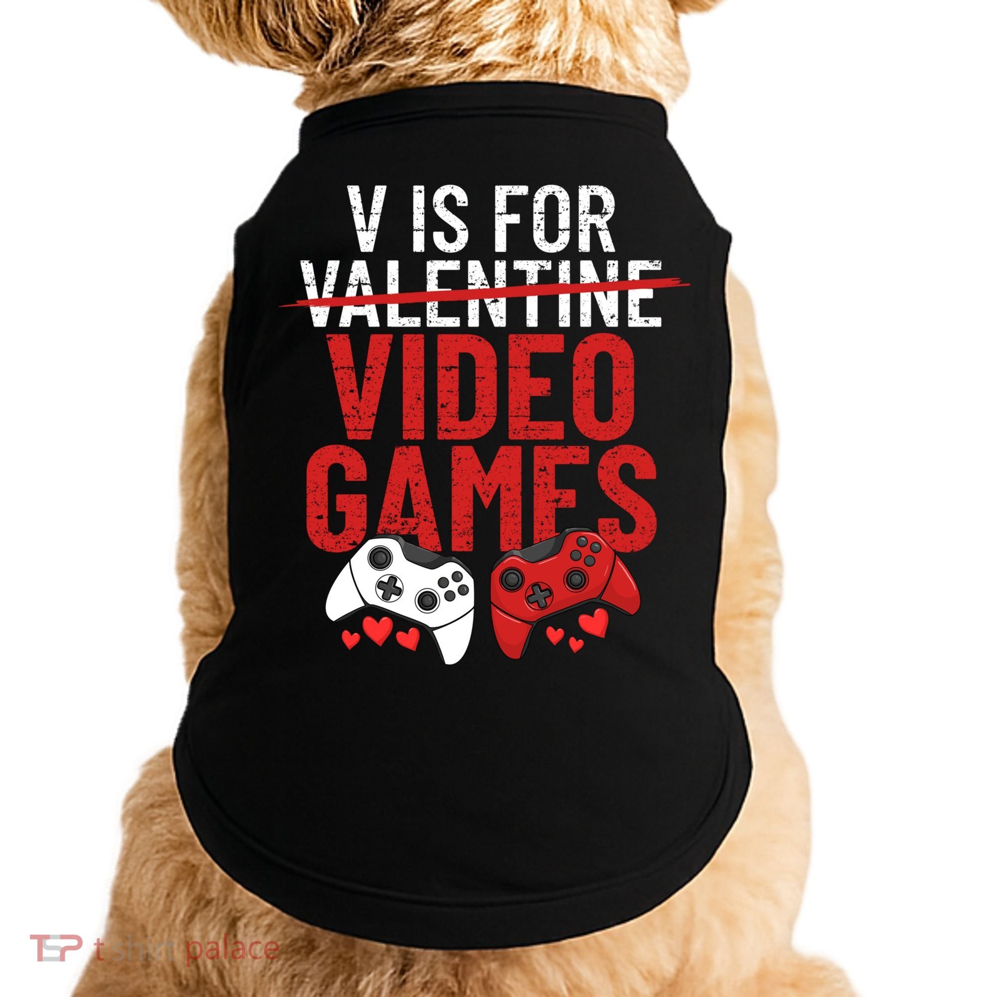V Is For Video Games Funny 'S Gamer V Video Games Gift Doggie Tank