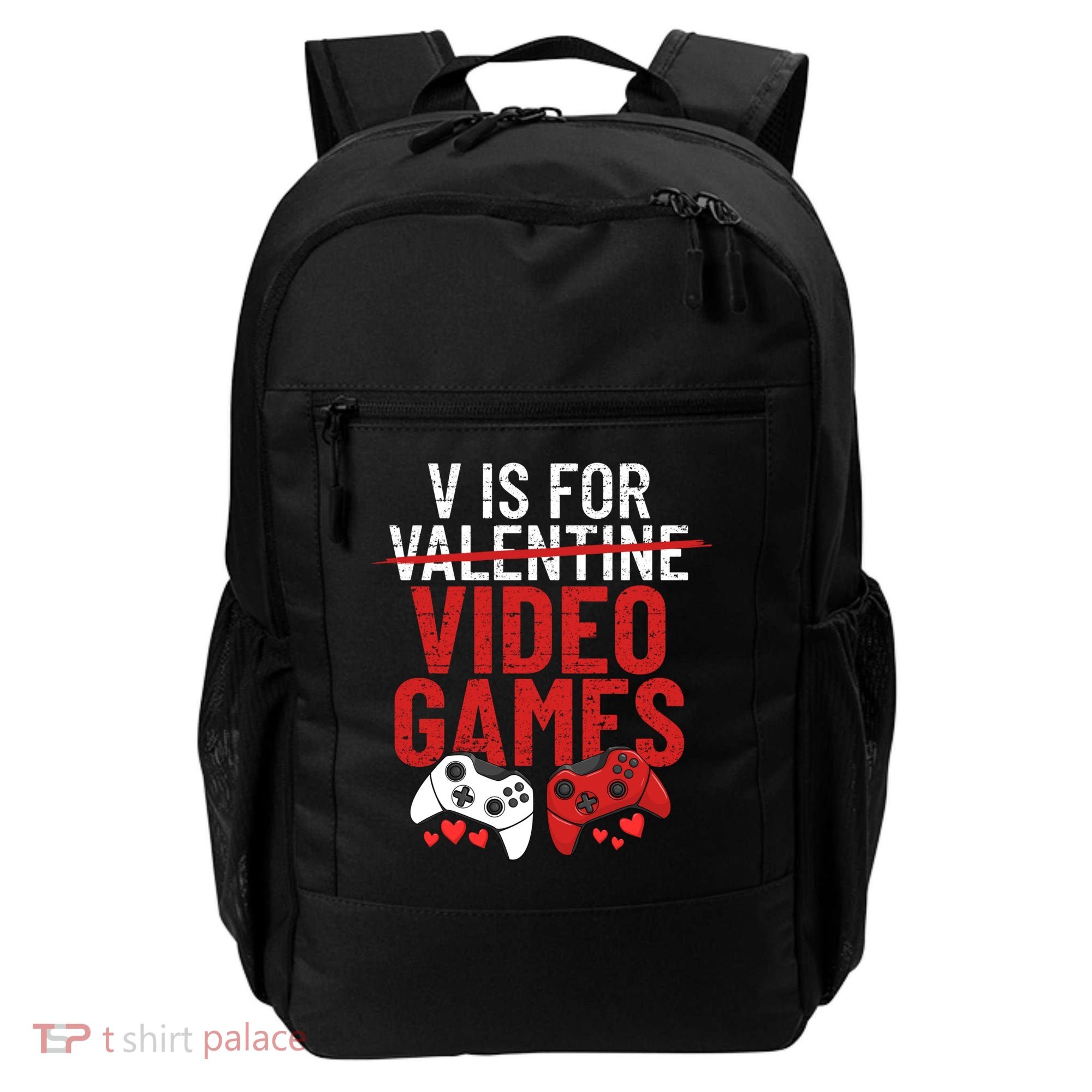 V Is For Video Games Funny 'S Gamer V Video Games Gift Backpack