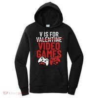 V Is For Video Games Funny 'S Gamer V Video Games Gift Women's Hoodie thumb 0