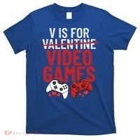 V Is For Video Games Funny 'S Gamer V Video Games Gift T-Shirt thumb 0
