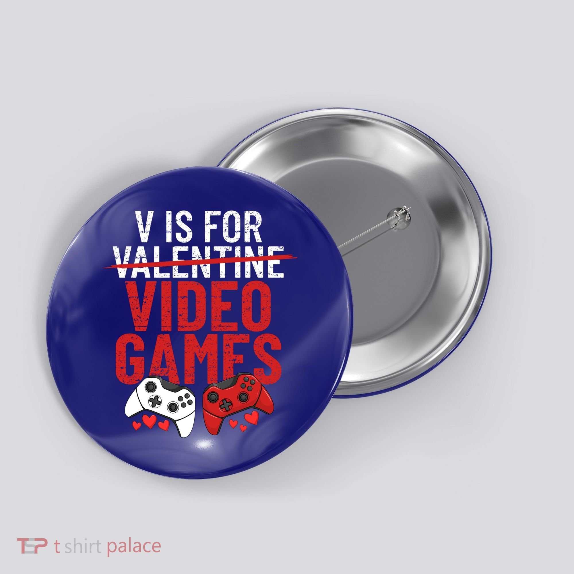V Is For Video Games Funny 'S Gamer V Video Games Gift Button