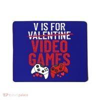 V Is For Video Games Funny 'S Gamer V Video Games Gift Mousepad thumb 0