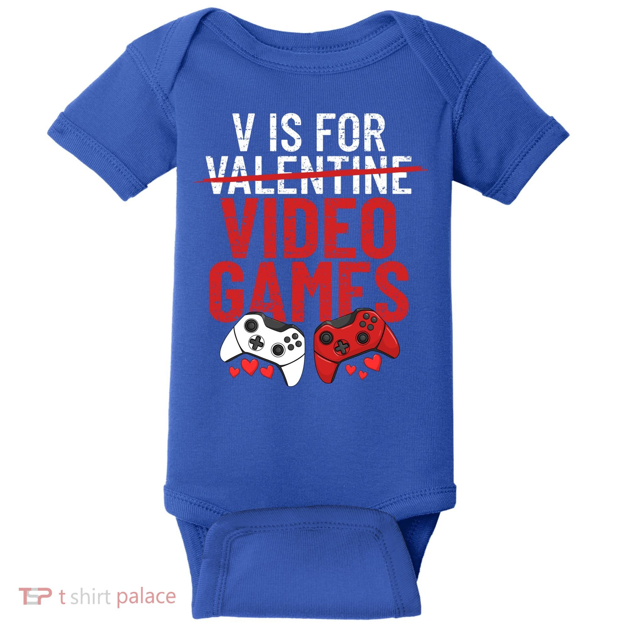V Is For Video Games Funny 'S Gamer V Video Games Gift Baby Bodysuit