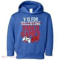 V Is For Video Games Funny 'S Gamer V Video Games Gift Toddler Hoodie thumb 0
