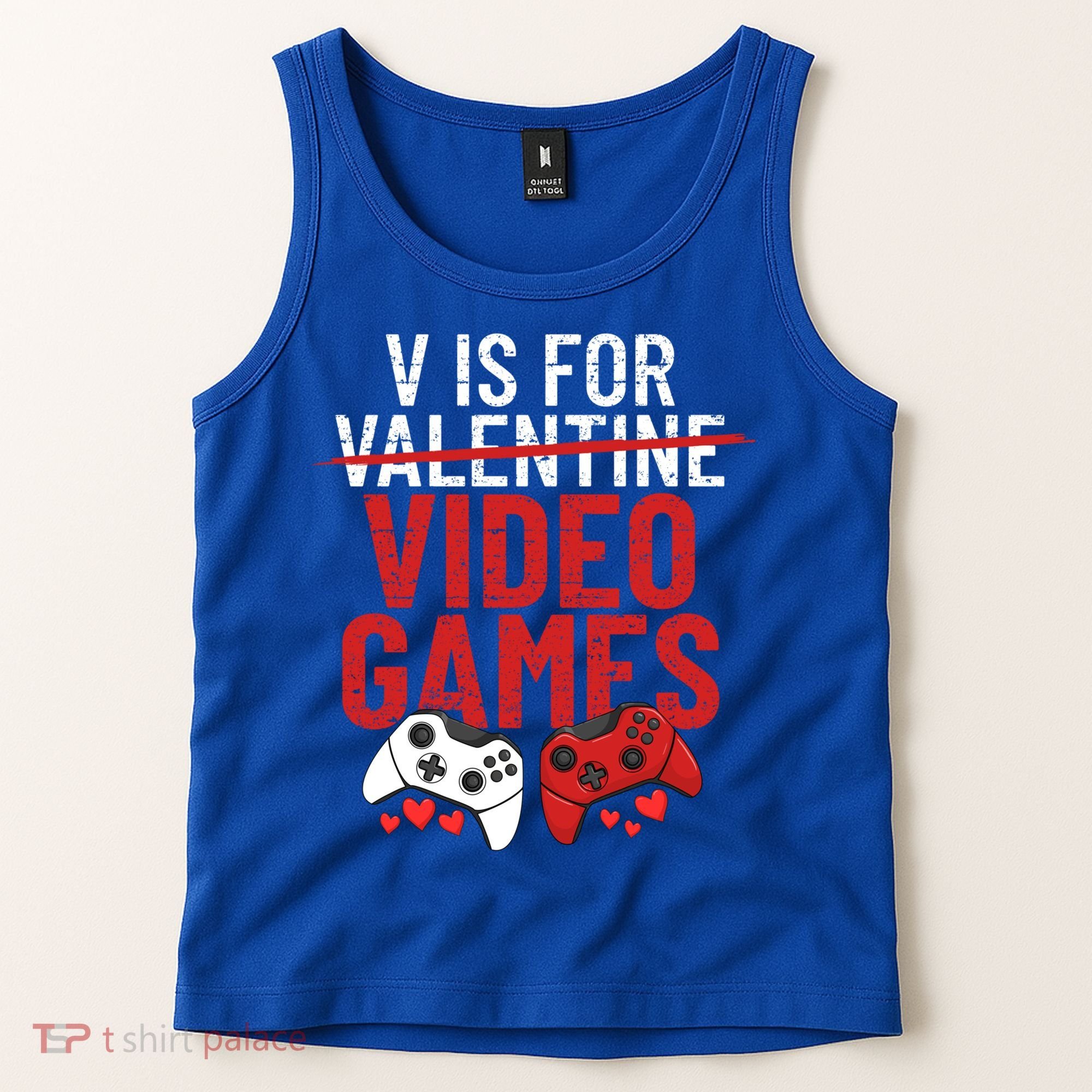 V Is For Video Games Funny 'S Gamer V Video Games Gift Tank Top