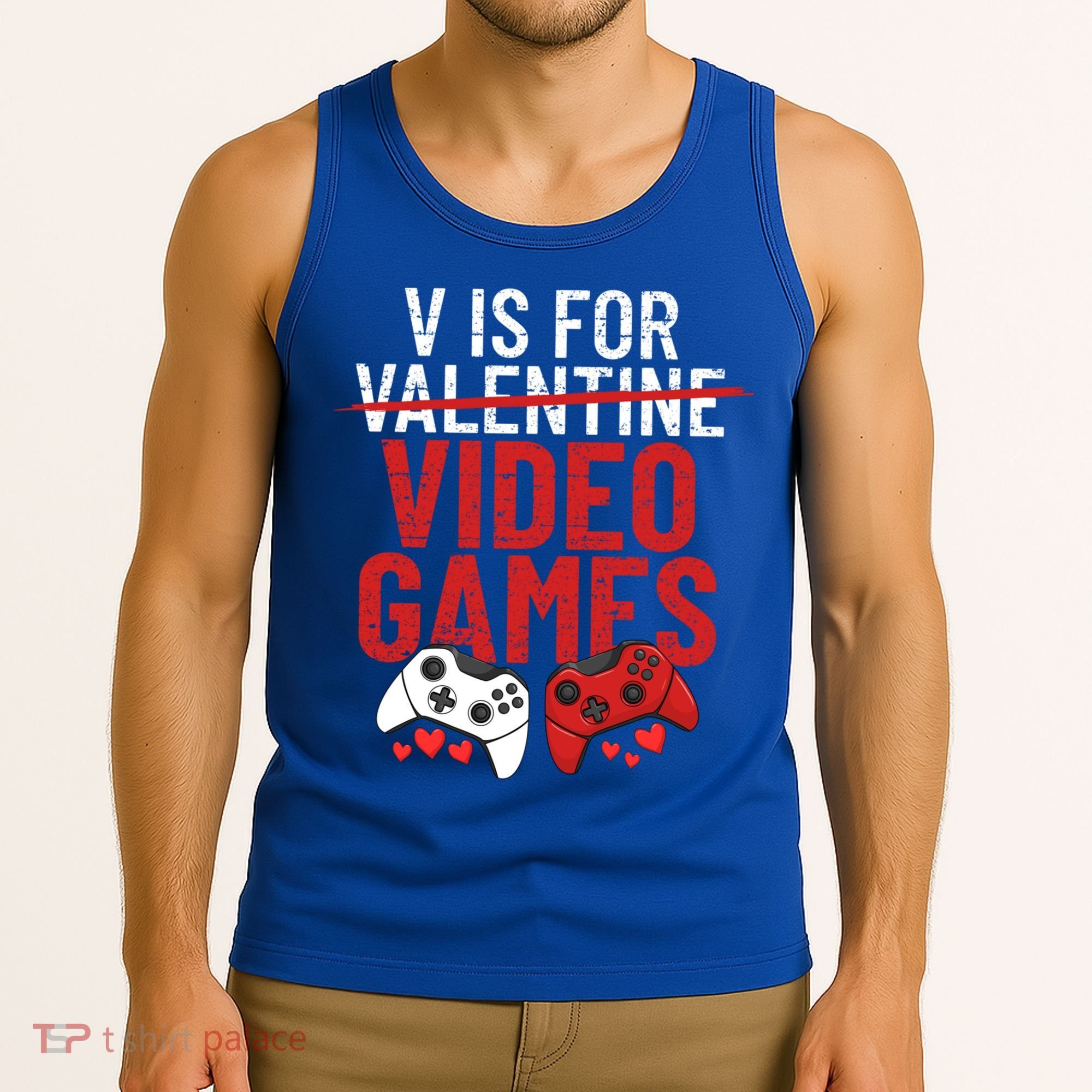 V Is For Video Games Funny 'S Gamer V Video Games Gift Tank Top