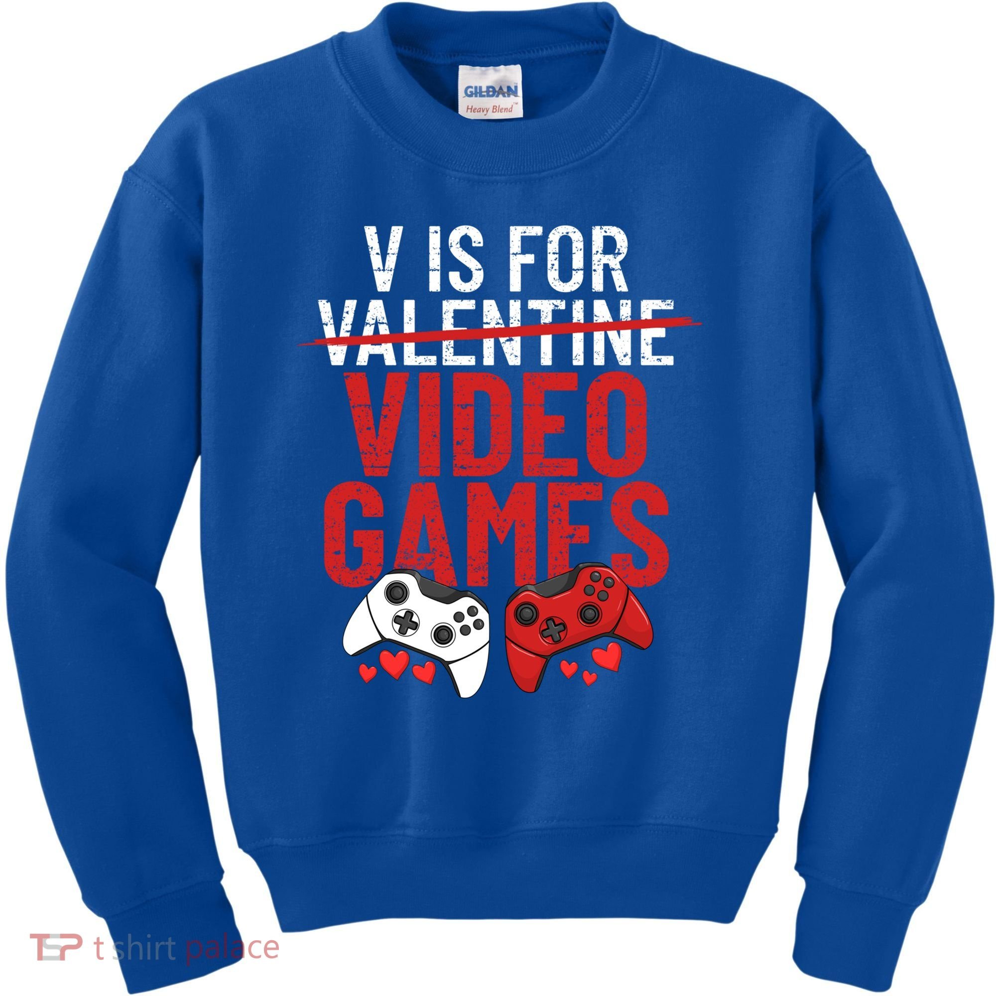 V Is For Video Games Funny 'S Gamer V Video Games Gift Kids Sweatshirt