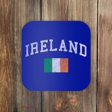 Vintage Ireland Flag Meaningful Gift Coaster