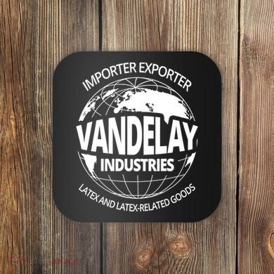 Vandelay Industries Gift LatexRelated Goods Novelty Gift Coaster