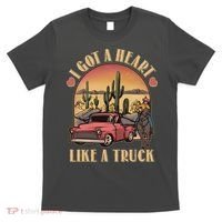 Vintage I Got A Heart Like A Truck Cowgirl T-Shirt thumb 0