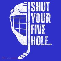 Vintage Ice Hockey Goalie Funny Shut Your Five Hole Gift T-Shirt thumb 7