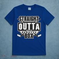 Vintage Ice Hockey Straight Outta The Penalty Box Cool Gift T-Shirt thumb 5