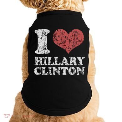 Vintage I Heart Hillary Clinton Doggie Tank