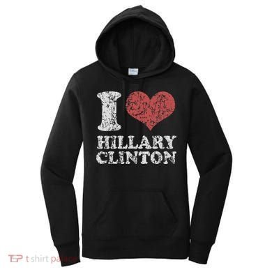 Vintage I Heart Hillary Clinton Women's Hoodie