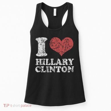 Vintage I Heart Hillary Clinton Women's Tank Top