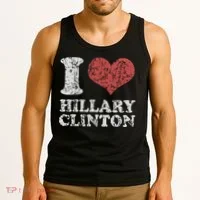 Vintage I Heart Hillary Clinton Tank Top thumb 3