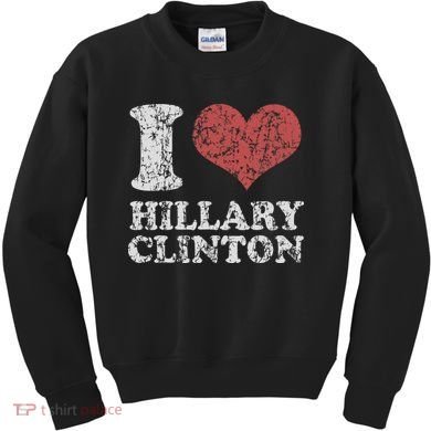 Vintage I Heart Hillary Clinton Kids Sweatshirt