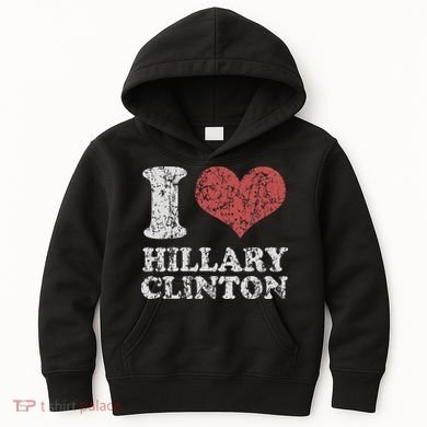 Vintage I Heart Hillary Clinton Kids Hoodie