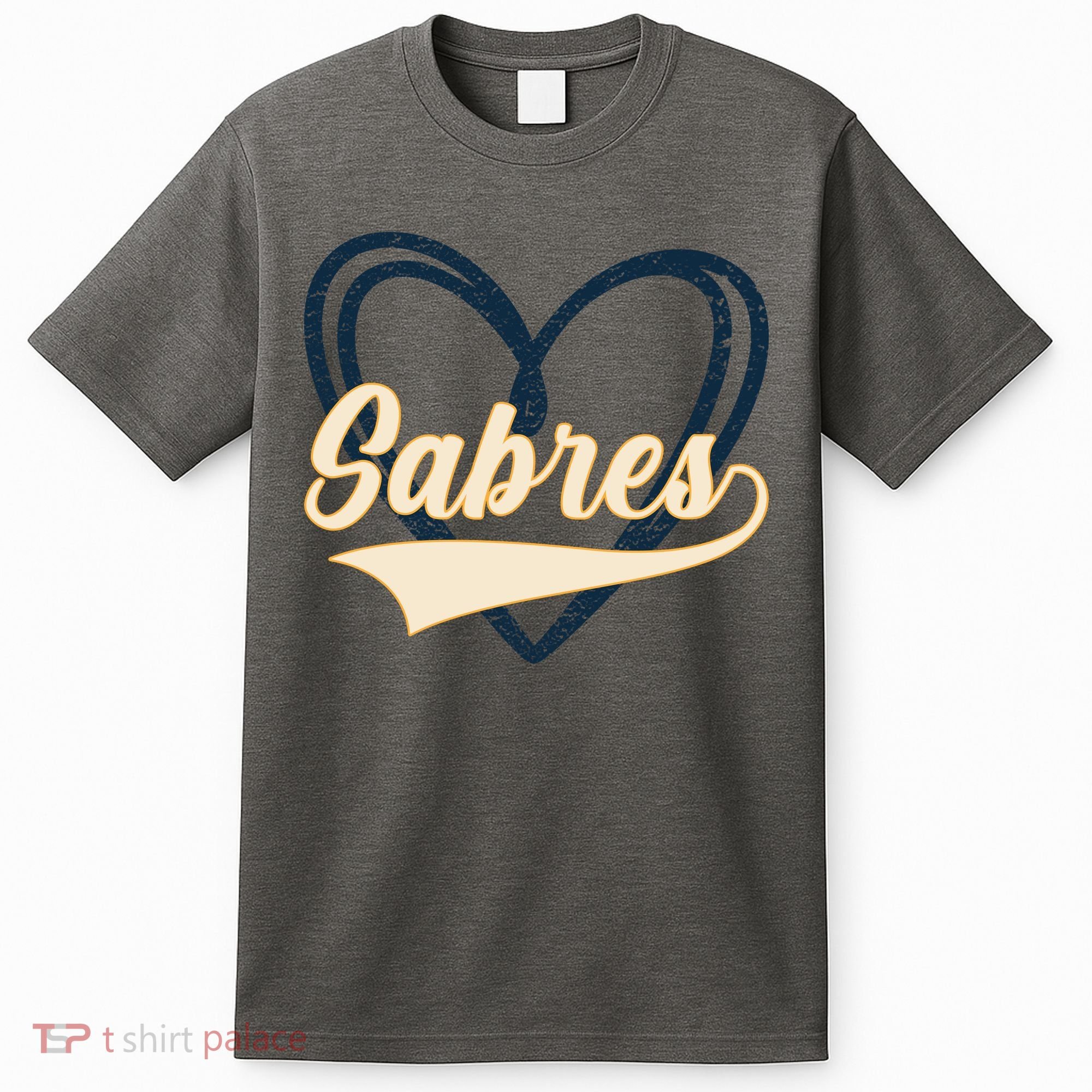 Vintage I Heart Love Sabres Retro Classic Gift T-Shirt