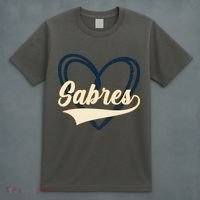 Vintage I Heart Love Sabres Retro Classic Gift T-Shirt thumb 4